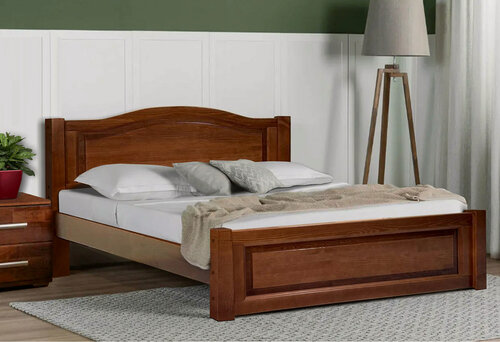 Изображение товара Кровать "Соната" из массива сосны 140x190 см, Итальянский орех 3