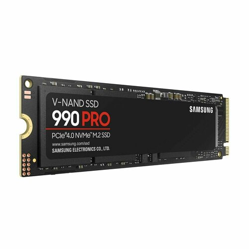 SSD накопитель Samsung M2 2280 1TB 990 PRO Black Client SSD MZ-V9P1T0CW 16493₽