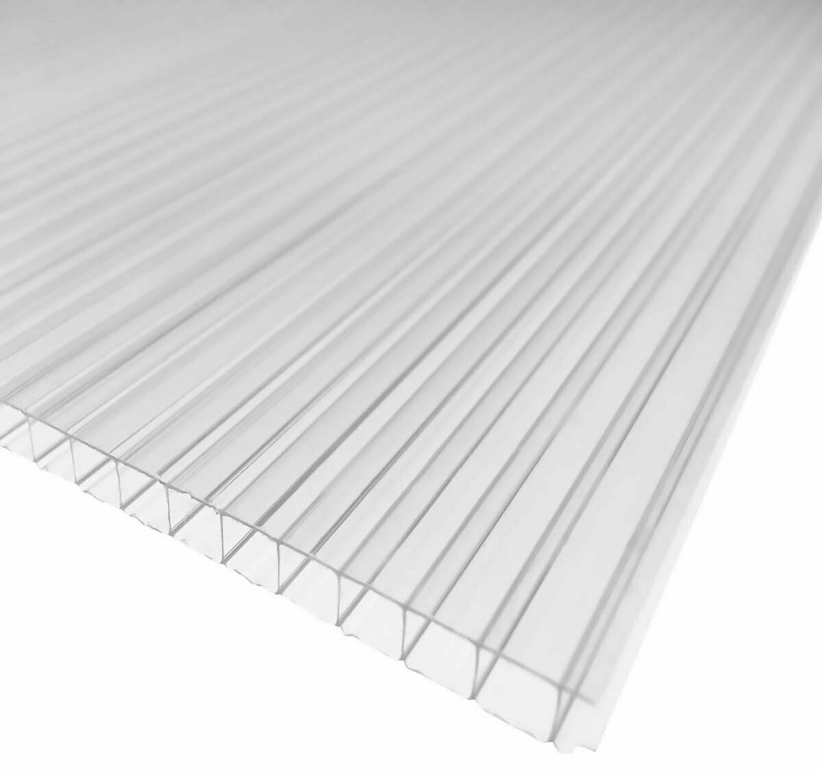 Сотовый поликарбонат прозрачный, 10 мм, 6 метров. — купить в интернет ...