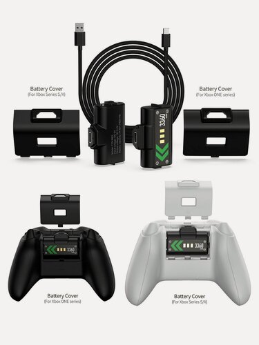 Изображение товара Аккумуляторы 1400mAh для геймпадов Xbox Series X S / Xbox One (Dobe TYX-3607)