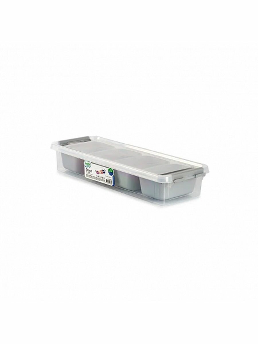 Набор контейнеров GRAND 4 секции 14x36.5x6.2см 2 шт