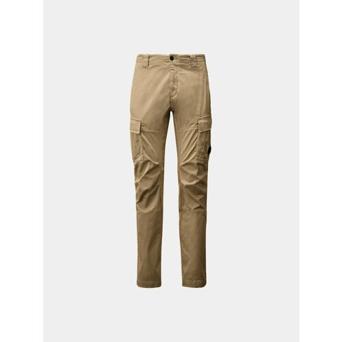 фото Брюки карго c.p. company stretch sateen cargo lens, размер 52, бежевый