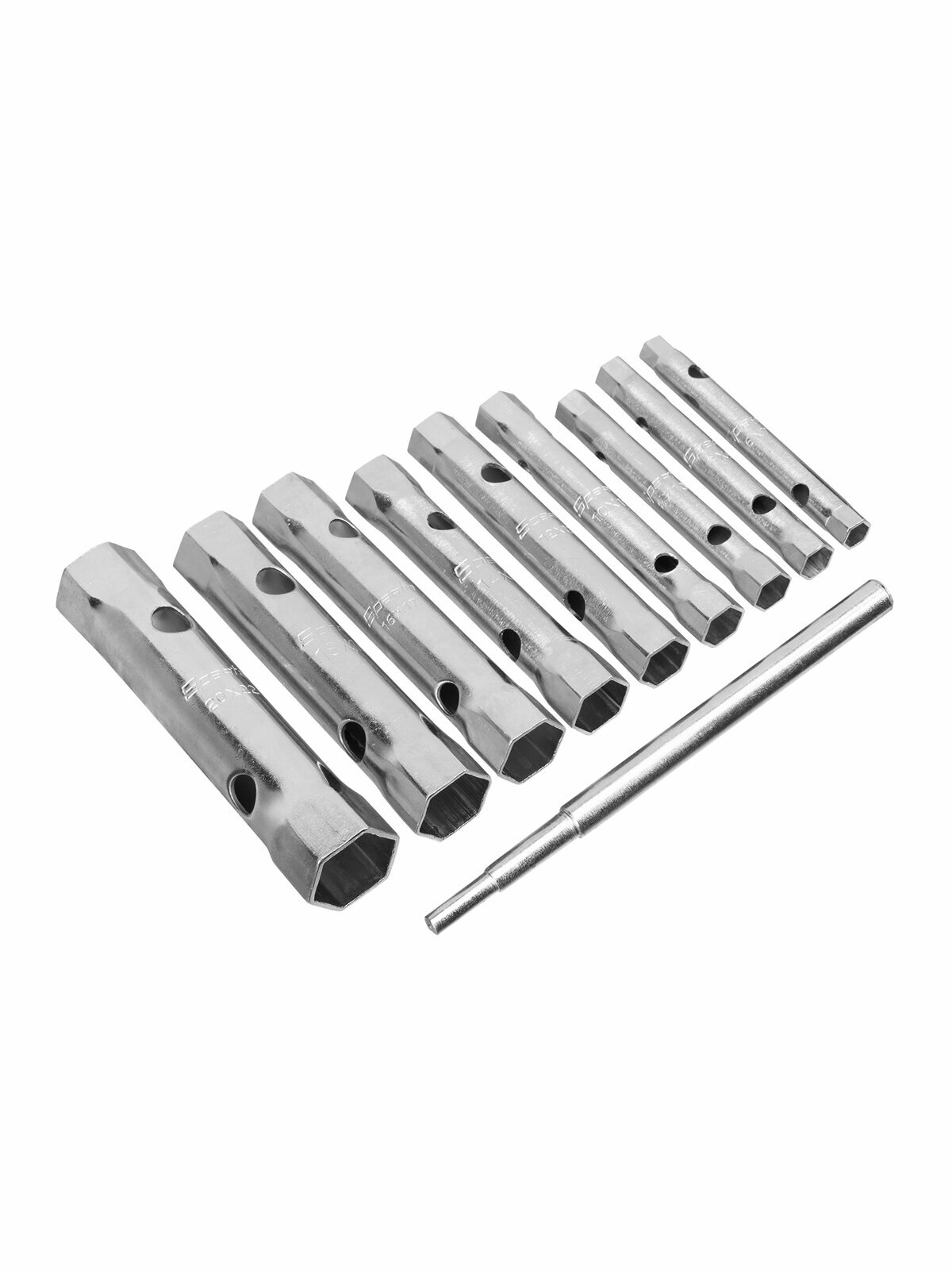 Набор ключей-трубок торцевых Sparta 6 - 22 мм вороток оцинкованные 9 шт 137525