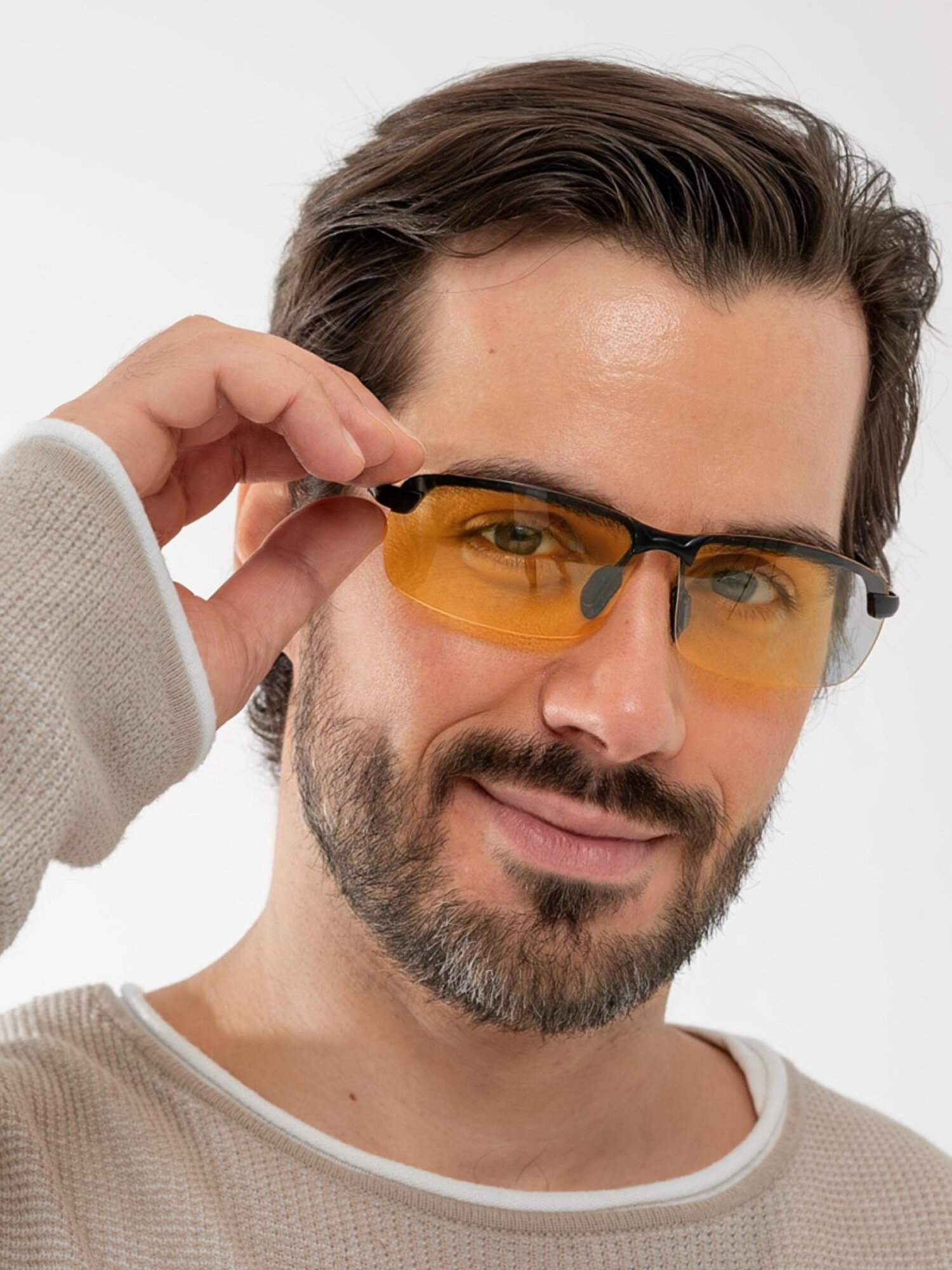 Солнцезащитные очки Zabologen, желтый/черный — фото 1