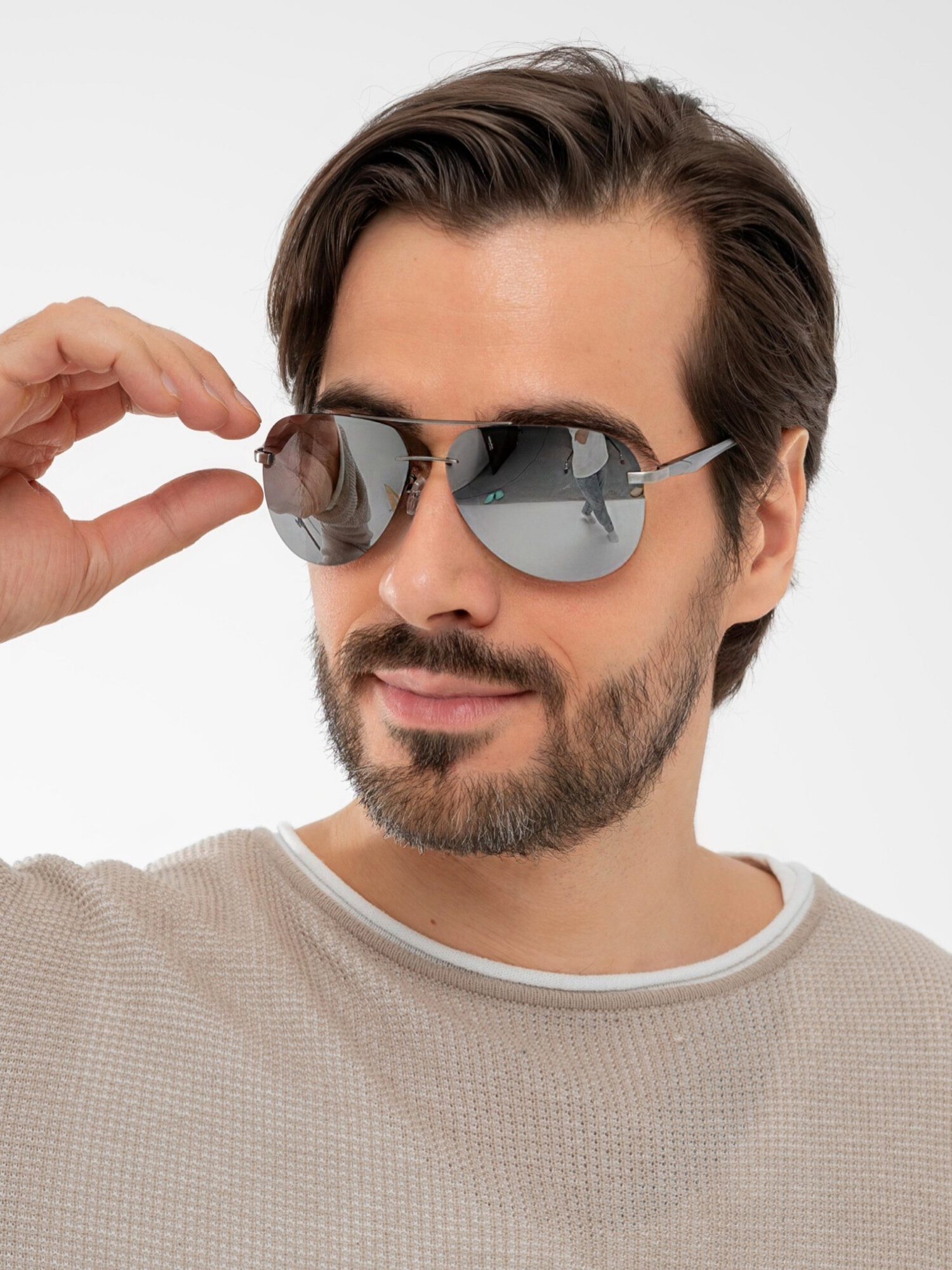 Солнцезащитные очки Zabologen, зеркальные — фото 1