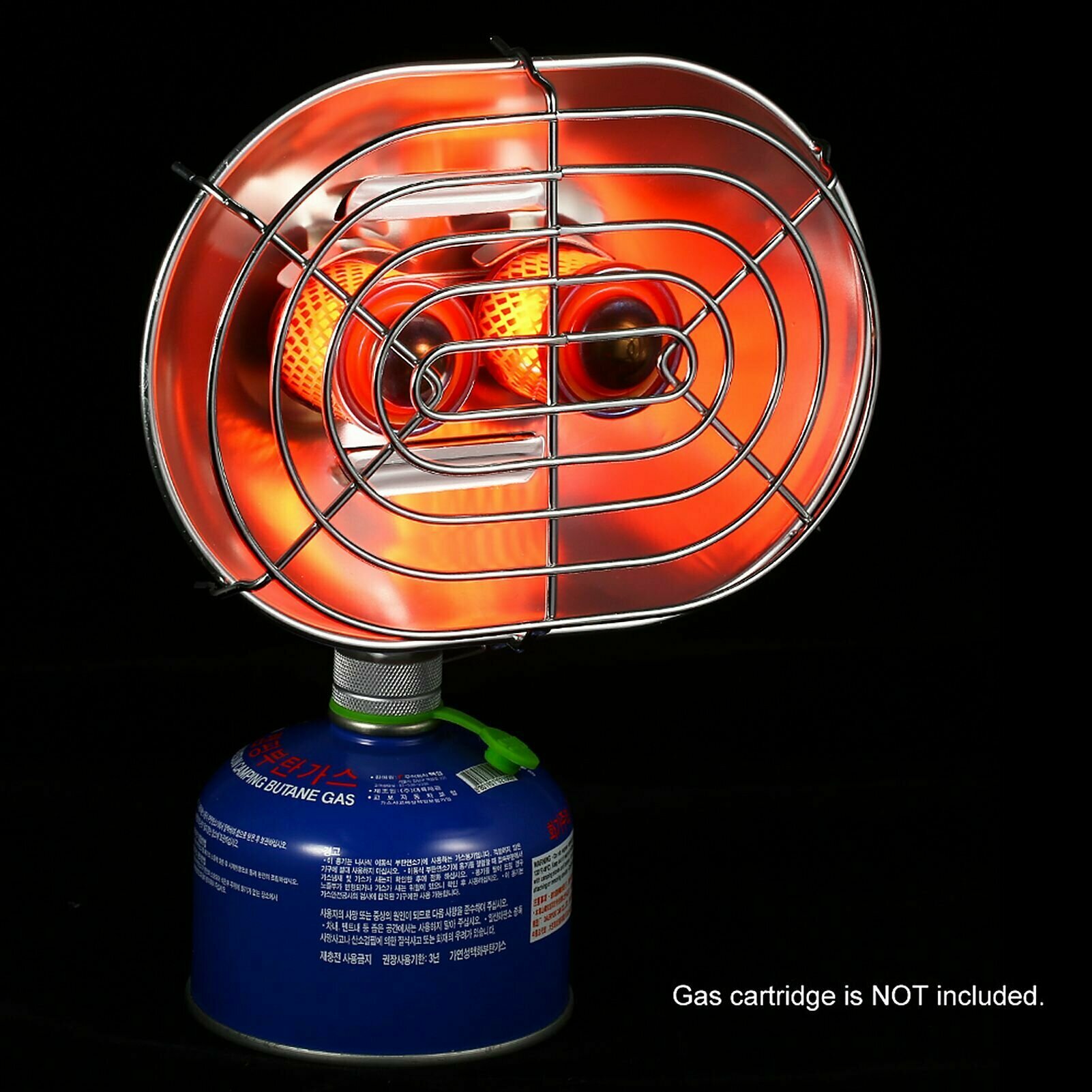 Двойная головка уличный обогреватель портативный инфракрасный луч кемпинговый обогреватель газовая плита со складной подставкой для баллона