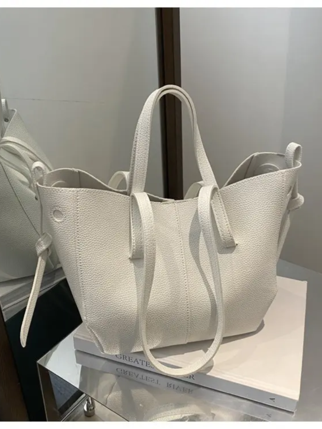 Сумка шоппер , белый, — фото 1