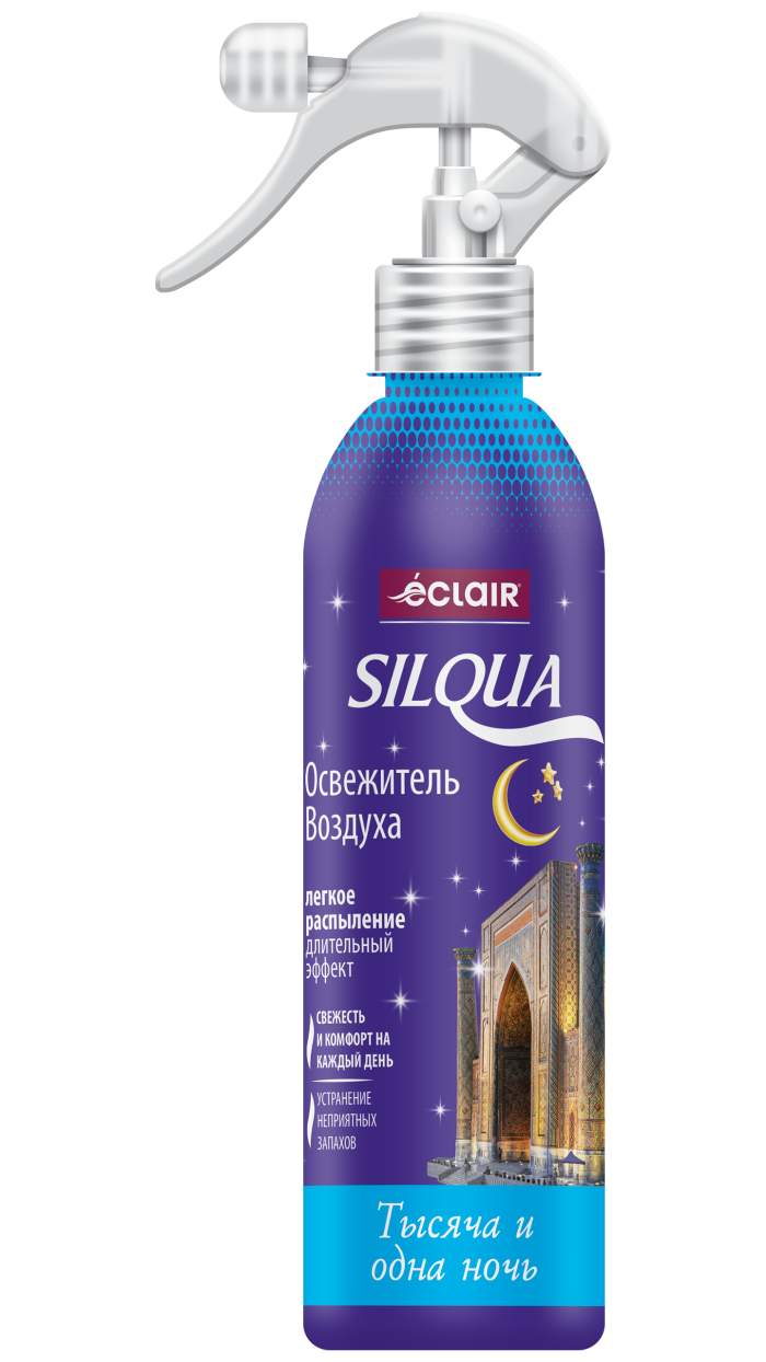 Спрей-освежитель воздуха ECLAIR "Silqua" Тысяча и одна ночь, для дома, без аммиака, 400мл