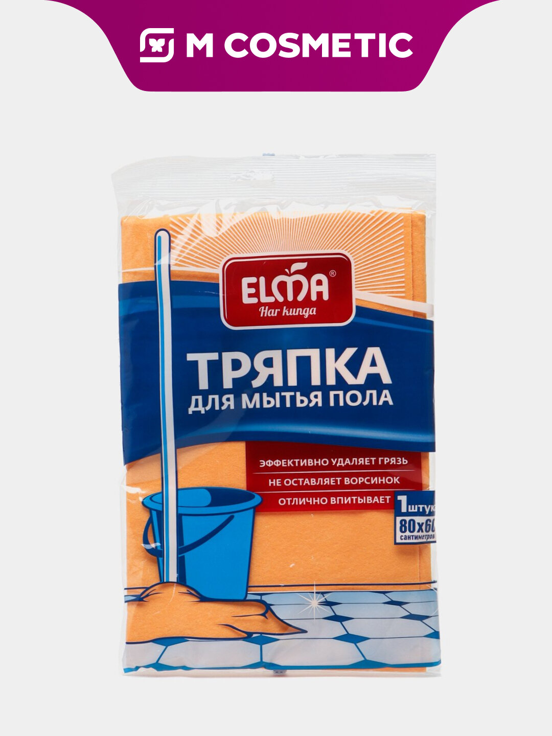 ELMA Тряпка для мытья пола 80х60 см 1 шт в ассортименте дома