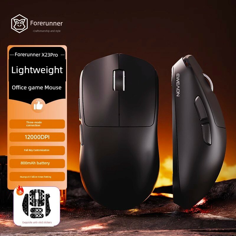 Беспроводная мышь Forerunner X23 для игр и офиса, Bluetooth, три режима, легкая, PAW3311, механическая, проводная, для