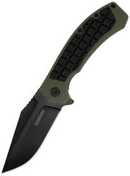 Нож складной kershaw Faultline оливковый/черный