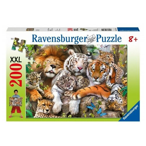 Пазл Ravensburger Сон больших кошек (12721), 200 дет.