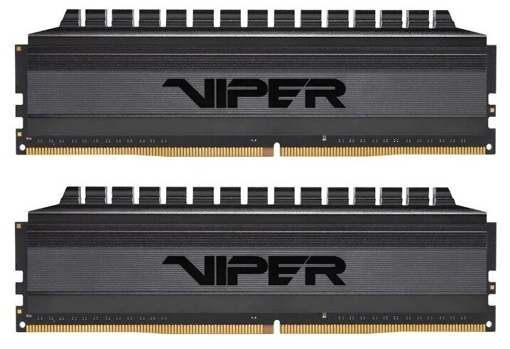 Оперативная память Patriot Memory VIPER 4 BLACKOUT 16 ГБ (8 ГБ x 2 шт.) DDR4 3600 МГц DIMM CL18 PVB416G360C8K - фото №1