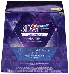 Crest отбеливающие полоски 3D White Luxe Professional Effects, 40 шт.