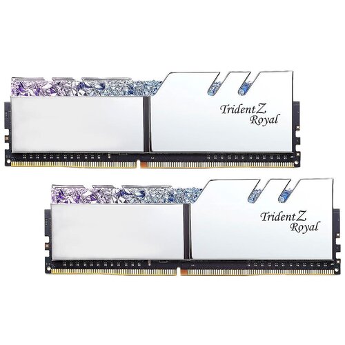 Оперативная память DDR4 GSKILL TRIDENT Z ROYAL 32GB 2x16GB kit 3600MHz CL16 135V SILVER F4-3600C16D-32GTRSC 1498000₽