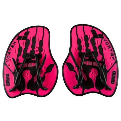 фото Лопатки для плавания arena vortex evolution hand paddle 95232, pink/black