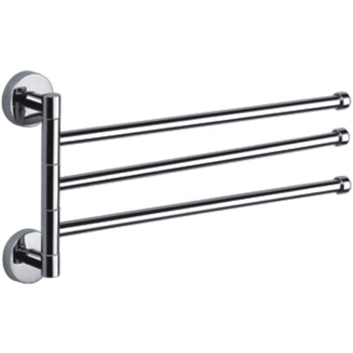 фото Haiba держатель для полотенец 3 рога, хром