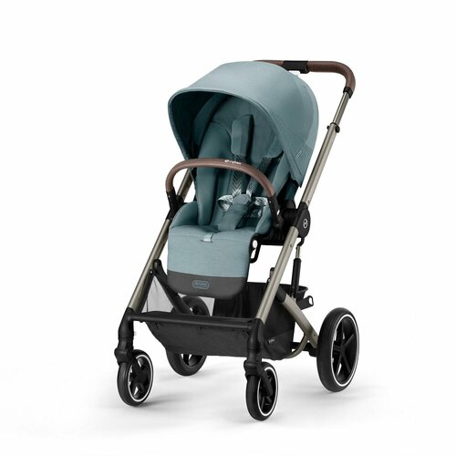 Коляска прогулочная Cybex Balios S Lux TPE Sky Blue с бампером прогулочная коляска cybex balios s lux soho grey slv