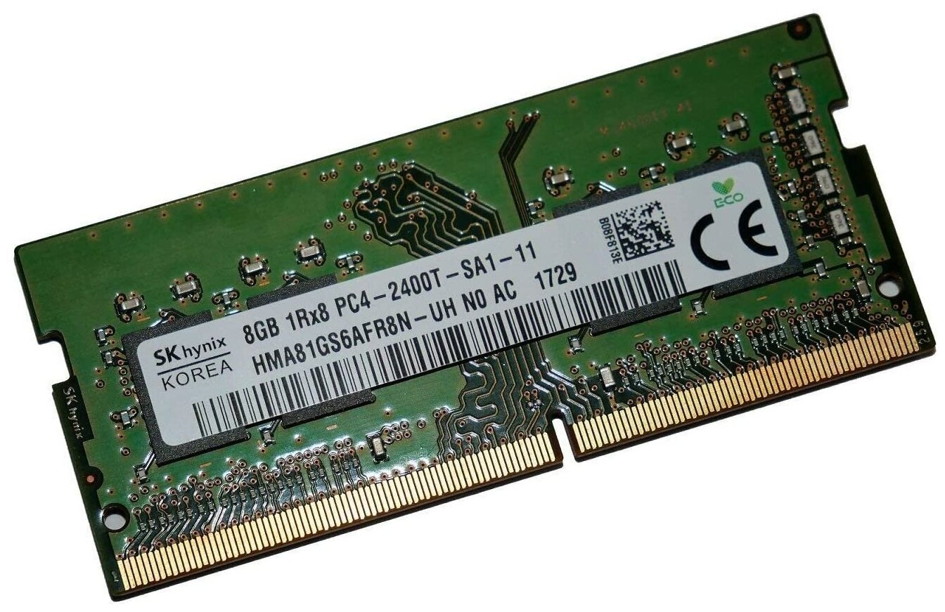 Оперативная память Hynix 8 ГБ DDR4 2400 МГц SODIMM CL17 HMA81GS6AFR8N-UH