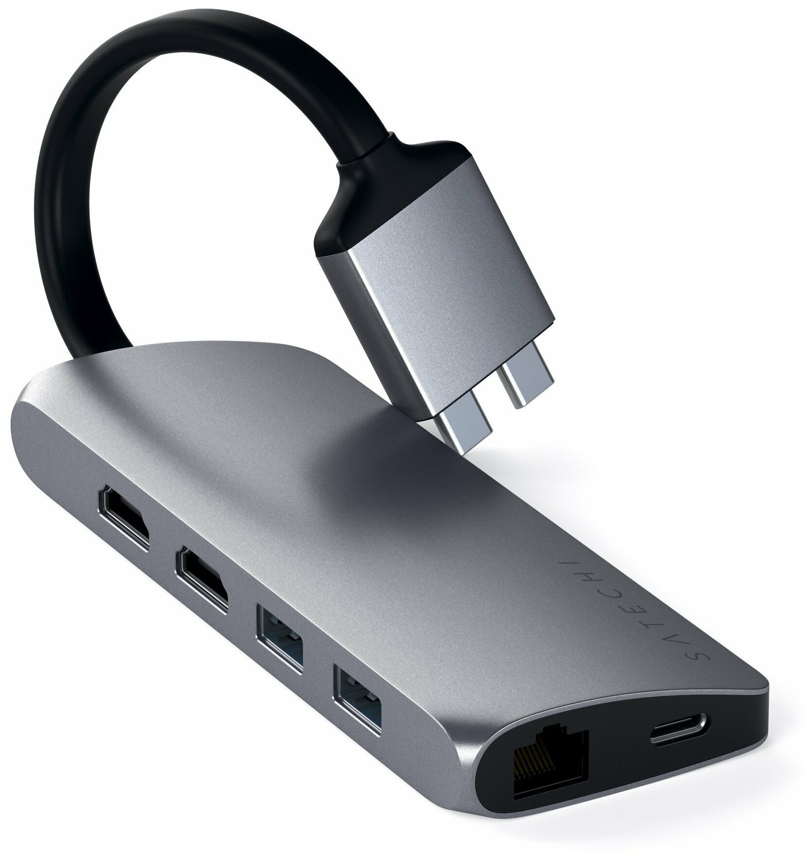 Satechi USB-концентратор Satechi Dual Multimedia Adapter (ST-TCDMMA)