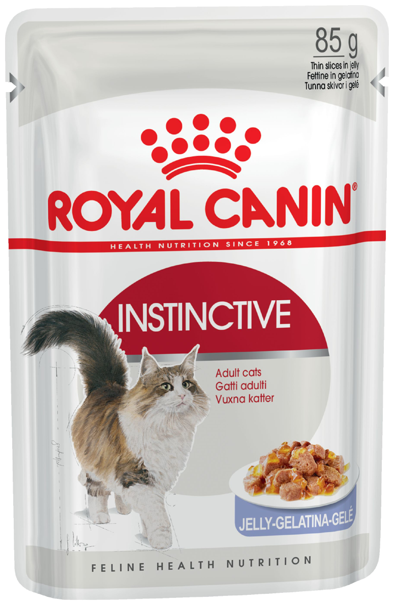 Влажный корм для кошек Royal Canin Instinctive, 8 шт. х 85 г (кусочки в желе) - фотография № 1