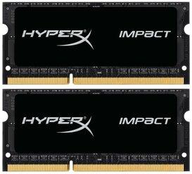 Оперативная память HyperX Impact 8 ГБ (4 ГБ x 2) DDR3L 1866 МГц SODIMM CL11 HX318LS11IBK2/8