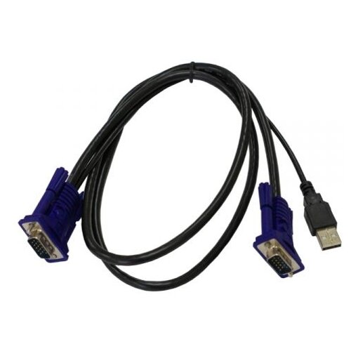 KVM-кабель D-Link DKVM-CU/B1A набор кабелей d link dkvm cb набор кабелей для dkvm 2хps 2 1xvga 1 8м