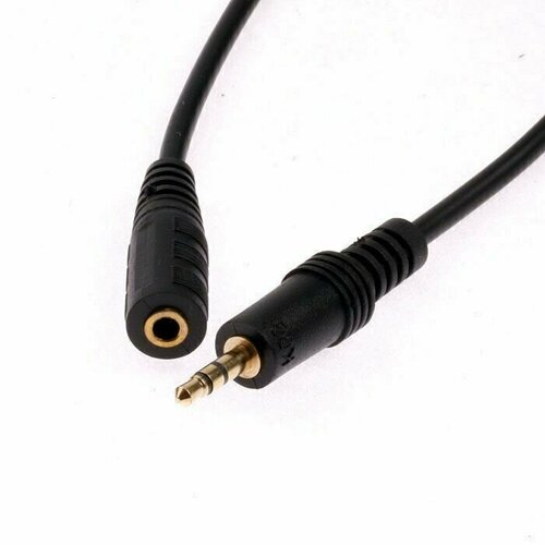 Кабель для наушников jack 3.5mm (M) / jack 3.5mm (F) 5 метров atcom аудио кабель удлинитель at6468 1 5м черный