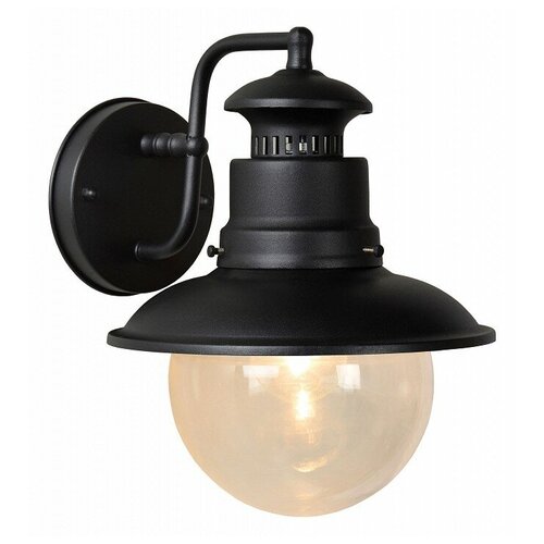 Lucide Уличный настенный светильник Figo 11811/01/30, E27, 60 Вт, цвет арматуры: черный