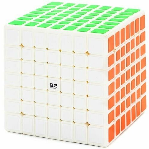 Скоростной Кубик Рубика QiYi MoFangGe 7x7 QiXing (S) / Белый пластик кубик рубика бюджетный qiyi mofangge 7x7x7 qixing s2 color