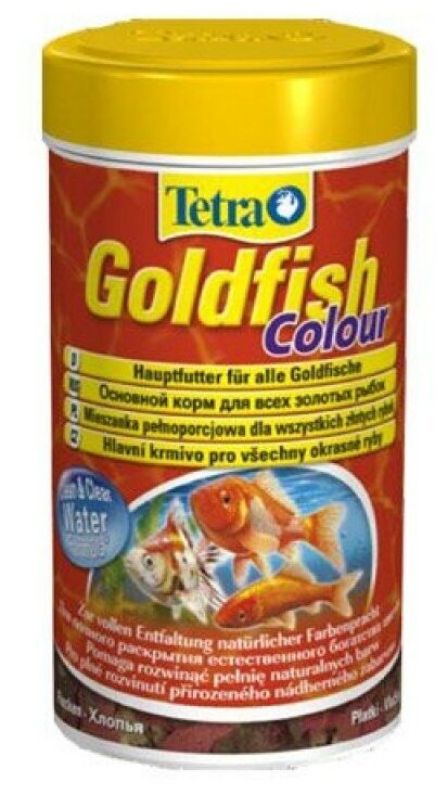 TetraGoldfish Colour корм в хлопьях для улучшения окраса золотых рыб 100 мл - фотография № 2