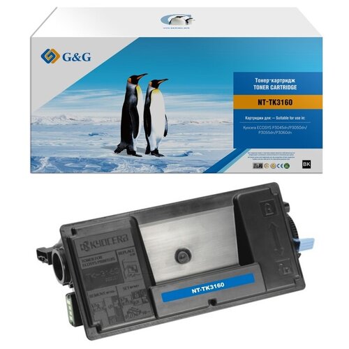 G&G toner cartridge for Kyocera P3045dn/P3050dn/P3055dn/P3060dn/P3145dn/P3150dn/P3155dn/P3260dn/M3145dn/M3645dn/M3860idn/M3860idnf 12 500 pages wit...