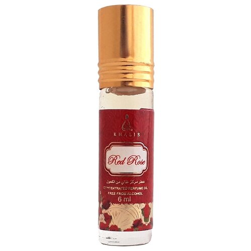 Khalis Perfumes масляные духи Red Rose, 6 мл khalis perfumes масляные духи oud afgano 100 мл