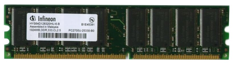 Оперативная память Infineon Оперативная память Infineon HYS64D128320HU-6-B DDR 1024Mb