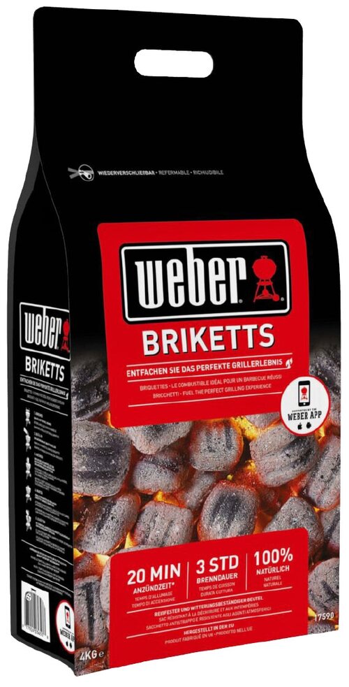 Weber Угольные брикеты, 4 кг