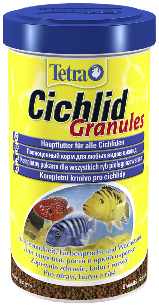 Корм для аквариумных рыб Tetra Cichlid Granules 500 мл (гранулы) - фотография № 2