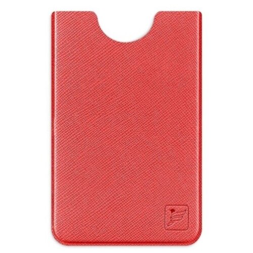 фото Защитный rfid чехол для пластиковой, банковской, кредитной карты / картхолдер / rfid-блокиратор flexpocket красный