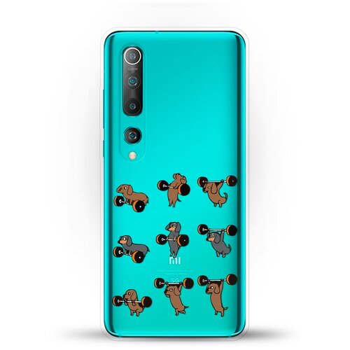 фото Силиконовый чехол спортивные таксы на xiaomi mi 10 andy & paul