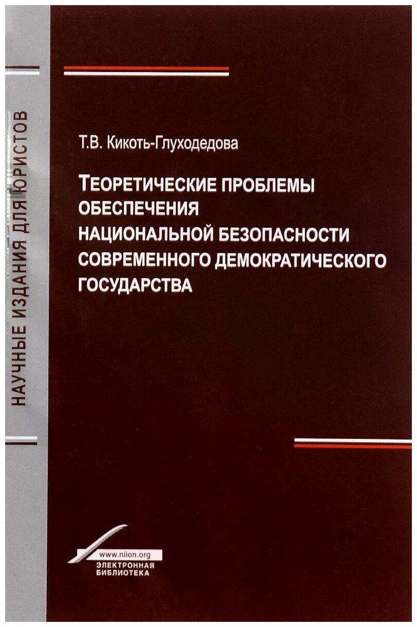 Теоретические проблемы обеспечения национальной безопасности современного демократического государства - фото №1