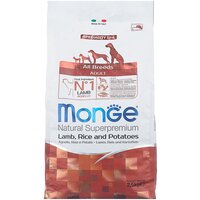 Сухой корм Monge Dog Speciality Line Monoprotein для взрослых собак всех пород, из ягненка с рисом и картофелем 2,5 кг