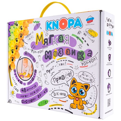 Knopa Мягкая мозаика 48 элементов (82002) разноцветный