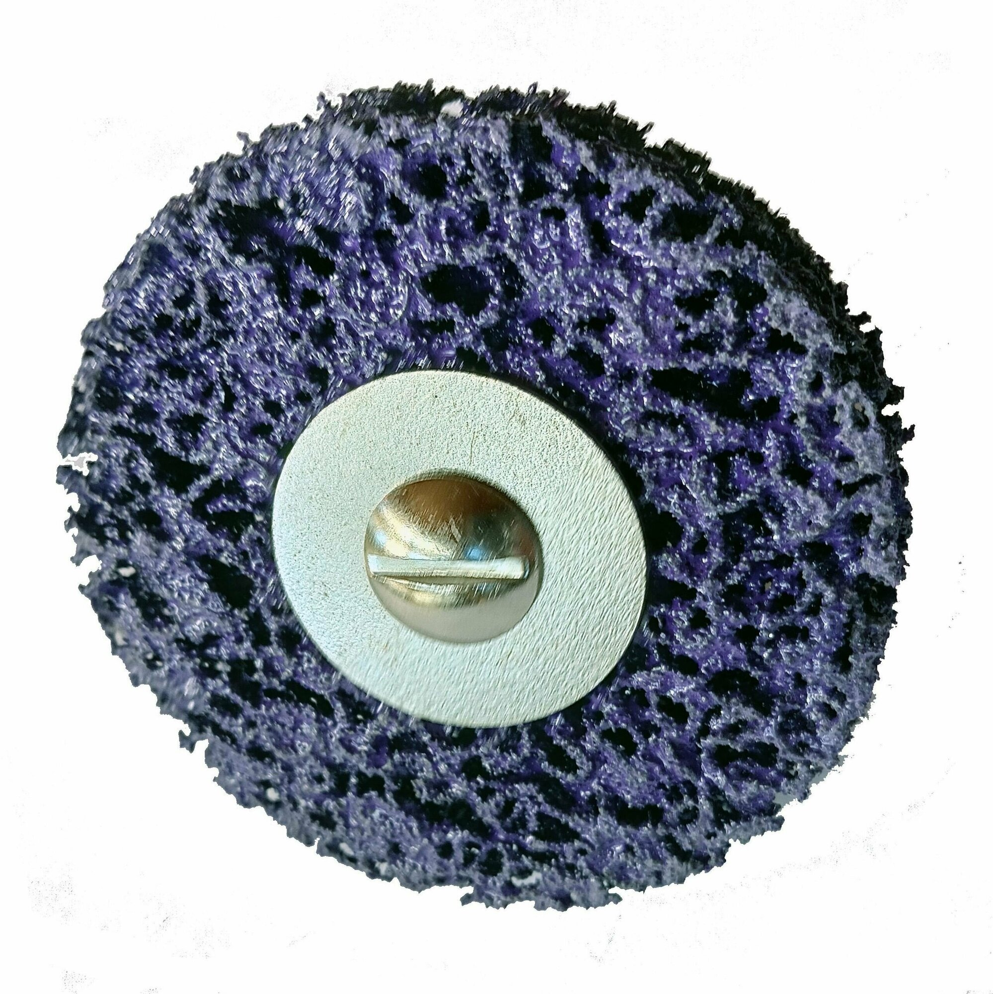 Коралловый диск под дрель для зачистки поверхностей, крупной зернистости, фиолетовый, 75 мм
