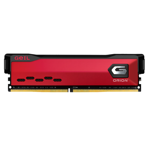 Модуль памяти DDR4 8GB Geil GOR48GB3600C18BSC Orion PC4-28800 3600MHz CL18 racing red heat spreader 135V 243100₽