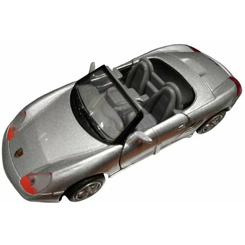 Автомобиль игрушечный PORSCHE BOXSTER (1:43) серебро. Товар уцененный