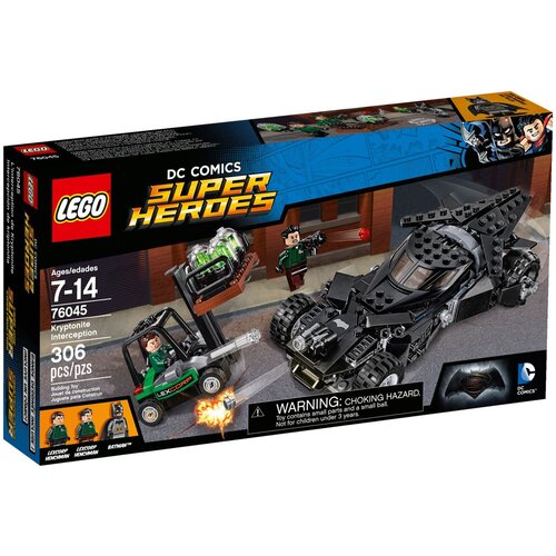 LEGO DC Super Heroes 76045 Перехват криптонита, 306 дет. конструктор lego super heroes 76054 бэтмен пугало опасный урожай