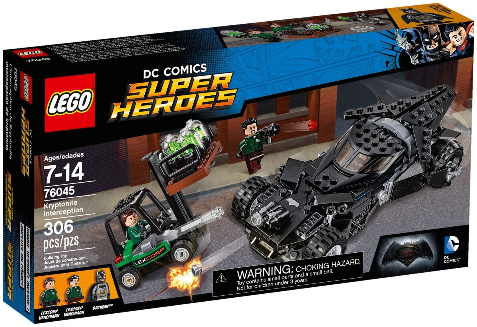 Конструктор LEGO DC Universe 76045 Бэтмен против Супермена: Перехват криптонита