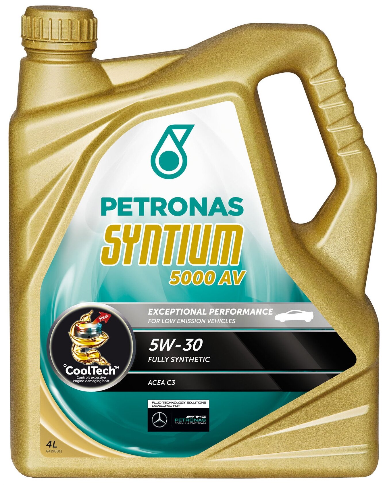 PETRONAS Масло Моторное Petronas Syntium 5000 Av 5w-30 Синтетическое 4 Л 18134019