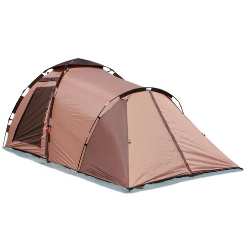 Палатка кемпинговая четырёхместная World of Maverick FAMILY COMFORT, коричневый/бежевый