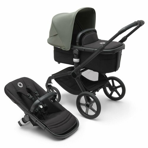 Коляска-трансформер Bugaboo Fox 5 Black/ midnight black/ Forest green