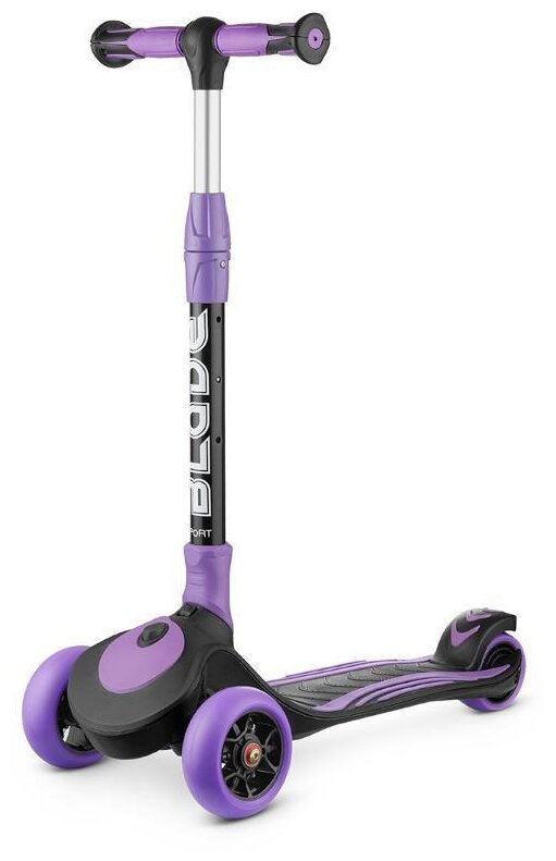 Трёхколёсный самокат Blade Sport V2 2021 - Black/Purple